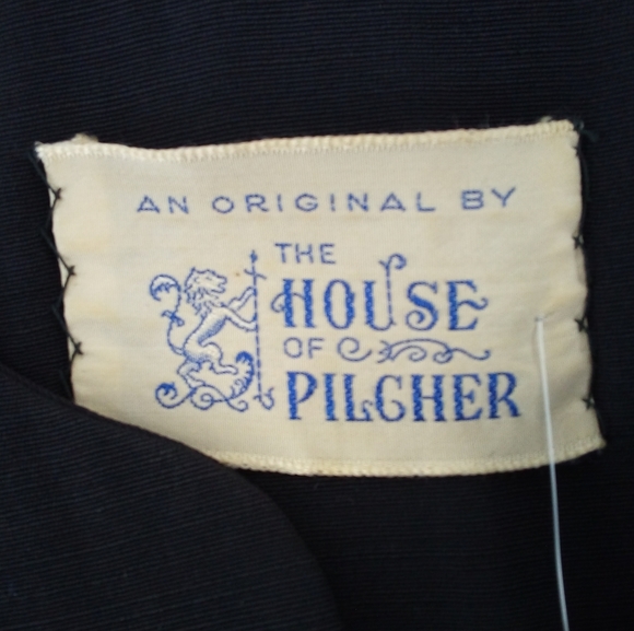 Vintage An Original by the House of Pilcher Black Blazer Dress Evening Jacket 8 - Picture 2 of 7